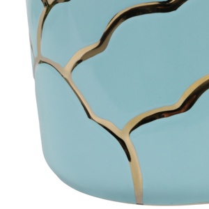 Vasi Decorativi Moderni con Accenti Blu e Oro per Uso Interno ed Esterno - Product Image 6