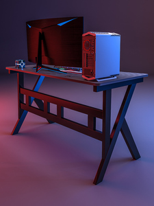 G7 <strong>Cool</strong> Setup LED Gaming <strong>Table</strong> with Adjustable Height &amp; Ergonomic Design MDF Surface Material - Product Image 6