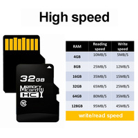 Vente en gros de carte flash d'origine 256 Go Micro TF Wifi carte SD 8 Go 16 Go 32 Go 64 Go 128 Go Taiwan Class10 Speed Mini TF carte mémoire SD