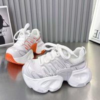Baskets à semelle ondulée, style 'Cloud Platform', Bioniques Fluides Y2K, pour femme, type 'Chunky Dad Shoes'