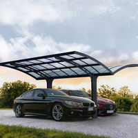 Couverture imperméable en gros d'auvent de pluie d'abri d'auto en aluminium de style moderne pour le stationnement de hangar de voiture de garage de RV avec l'application de balcon