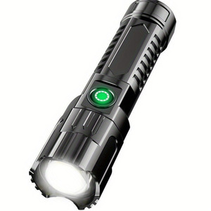LED forte charge USB <span class=keywords><strong>Zoom</strong></span> lampe de poche en alliage d'aluminium pistolet Laser Style AA batterie tactique IP65 cote ROHS certifié - Product Image 5