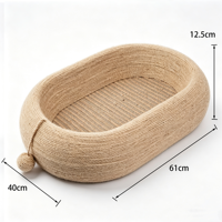 Lit pour chat classique en forme de maison d'arbre en carton ovale, matériau écologique recyclable, nid multifonctionnel pour chat, Paw