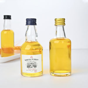 Hot Sale 50 Ml Glass <strong>Mini</strong> Liquor <strong>Bottles</strong> With Caps Custom Glass Alcohol <strong>Bottles</strong> Reusable Empty Spirit <strong>Mini</strong> <strong>Wine</strong> <strong>Bottles</strong> - Product Image 1