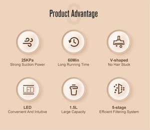 Aspirateur ABS <span class=keywords><strong>PP</strong></span> Robot ménager multi-usages Aspirateur à main rechargeable - Product Image 6