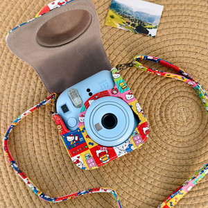 Étui de protection en cuir PU pour appareil photo instantané Fujifilm <span class=keywords><strong>Instax</strong></span> Mini12/11/9/8 - Product Image 2