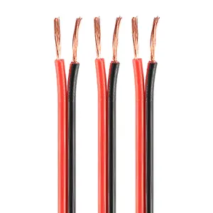 Плоский Электрический провод UL2468 300 В 2X18awg 2-жильный кабель для динамиков ПВХ Электрический провод