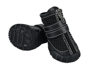 Chaussures pour <span class=keywords><strong>chien</strong></span>, protège-<span class=keywords><strong>pattes</strong></span> antidérapants mignons, écologiques, imperméables, respirants, en tissu PU et caoutchouc, pour l'hiver, la <span class=keywords><strong>neige</strong></span>, l'extérieur et l'intérieur - Product Image 1