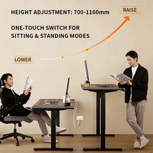 <span class=keywords><strong>Scrivania</strong></span> da Gaming AOR Wade1 con Telaio in Alluminio, Motore Nascosto e Sollevamento Automatico, Design Estensibile, Arredamento Moderno per Ufficio Commerciale - Product Image 4