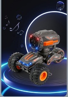 2024 électrique rotation déformation voiture jouets 2-en-1 Interchangeable jouet bulle pistolet hauts véhicule routier 360 degrés Rc bulle voiture