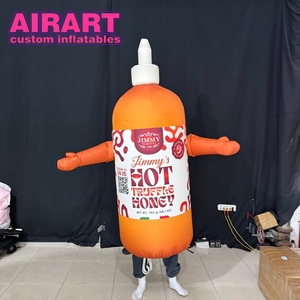 Suministramos disfraces inflables personalizados <span class=keywords><strong>con</strong></span> forma de tarro de mermelada para decoración de eventos publicitarios al aire libre. - Product Image 3