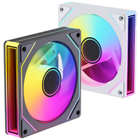 Ventola di Raffreddamento SNOWMAN 120MM PWM RGB con Controllo, Design a Specchio Infinito, Ventola per Case PC Gaming, Elevato Flusso d'Aria