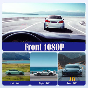 4-Kanal WLAN-<span class=keywords><strong>Dashcam</strong></span> Autokamera Black Box Fahrrekorder FHD 1080P Vorne Links Rechts Hinten Nachtsicht Schleifenaufnahme - Product Image 6