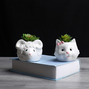 Mini <span class=keywords><strong>pot</strong></span> de fleurs <span class=keywords><strong>en</strong></span> céramique respirant et durable de style <span class=keywords><strong>japonais</strong></span> <span class=keywords><strong>pour</strong></span> plantes de bureau - Product Image 1