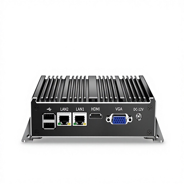 RockControl N2840/N2930/J1900 Intel Mini Industrial PC DDR3 4/8GB RAM 64MB-256GB Storage Dual Ethernet Dual Serial