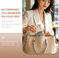 NOVELSUB Porte-passeport et étui pour carte d'identité en cuir PU vierge pour sublimation, personnalisable, pour impression recto simple