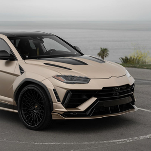Convient pour <span class=keywords><strong>Lamborghini</strong></span> Urus S 1016 Style Carbon Fiber Front Bumper Lip Hood Rear Diffuser Wide Wheel Arch Body Kit - Product Image 4