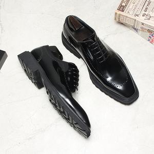 Bottes de travail robustes en cuir véritable pour hommes, de luxe, haut de gamme, imperméables, à embout d'acier, style Chelsea Western, à lacets, pour le combat - Product Image 4
