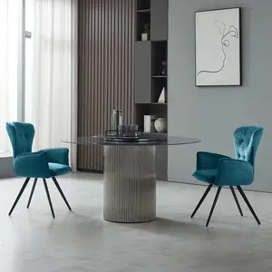 Hot Selling Modern Design Nice Home Furniture Dining Chair Popular High-quality Pu Fabric Comfortable Soft Seat China