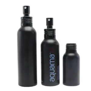 black perfume atomizer spray bottle 30ml 50ml 2oz 80/100/120ml colorful mist spray aluminum travelling cosmetic dispenser bottle