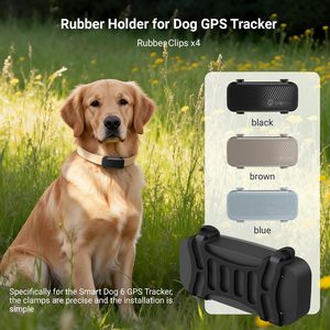 Clip en caoutchouc Merom pour collier GPS Tracti Dog 6, remplacement, noir, paquet de 4, accessoire de suivi durable pour animaux de compagnie - Product Image 2