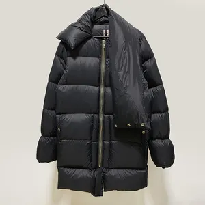 Custom Winter Warm Coat Zippers Long Jacket White Duck Down Jackets for Women