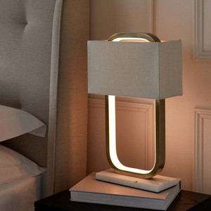 Table Lamp Nordic Modern Minimalist Design LED <b>Light</b> Source Acrylic Lampshade Home <b>Decor</b> Bedroom Living Room - Product Image 4