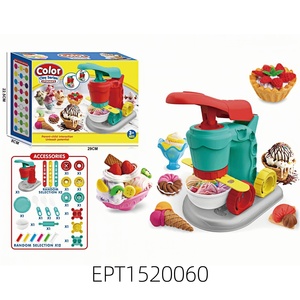 Tatlı Hamburger patates kızartması <span class=keywords><strong>Pizza</strong></span> DIY oyuncak çocuk dondurma makinesi 6-color karışık hamuru DIY Set çocuk için - Product Image 2