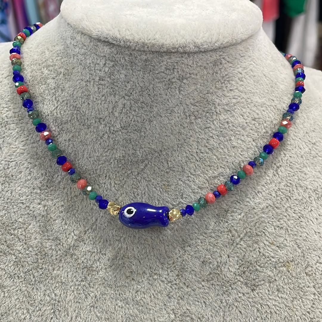 colorful beaded necklace