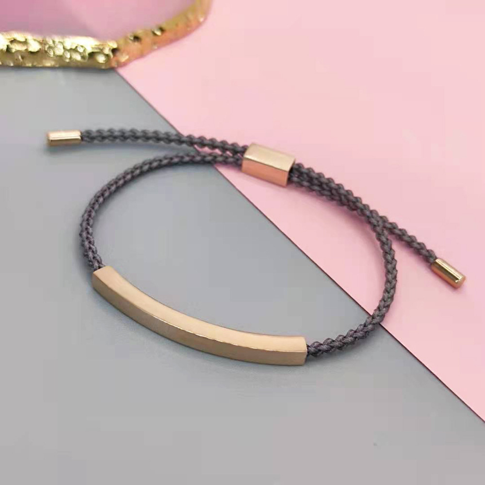 rose gold+Grey rope