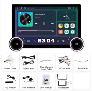 HONGRUI Android 13 <span class=keywords><strong>6</strong></span> + 128G Car-play Auto QLED pantalla táctil 10 Core para unidad principal 11,8 pulgadas Universal Car-play Radio Gps navegación - Product Image 6