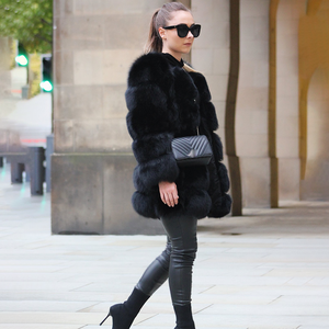 Fragola nuovo arrivo invernale giacca di <span class=keywords><strong>pelliccia</strong></span> calda e spessa <span class=keywords><strong>pelliccia</strong></span> di volpe per bambine - Product Image 5