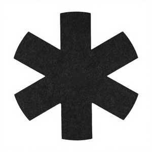 Protectores de Ollas y Sartenes Reutilizables Ecológicos de Fieltro de Poliéster, Juego de Utensilios de Cocina con Diseño Bordado Impreso, Estilo Moderno, Previenen Arañazos - Product Image 1