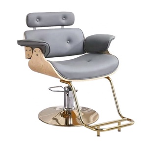 Modern Hydraulic Barber Chair Swivel Salon Styling Chair Black Cushioned Hairdressing Seat for Barber Shop - Product Image 3