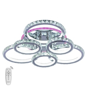 Lican — plafonnier Led en acrylique avec télécommande, design moderne, rvb, éclairage d'intérieur, luminaire de plafond, idéal pour un salon, une chambre à coucher ou une cuisine - Product Image 3