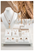 Fabricant de bijoux de mode, professionnel, blanc, pour collier, bracelet, boucles d'oreilles, présentoir