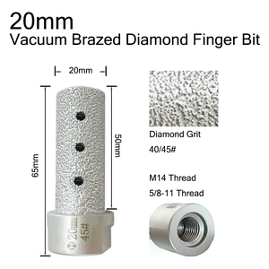 Jingdeyi — mèches diamant sous vide pour meuleuse d'angle, filetage M14, 10-25mm, diamant, fraisage pour marbre, granit, carreaux céramique, meuleuse d'angle, Kits d'outils de fraisage - Product Image 2