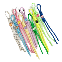 Bracelet en paracorde polyester durable Hongda avec perles colorées, dragonne pour clés, téléphones, pochette, appareil photo, accessoire anti-perte 15cm