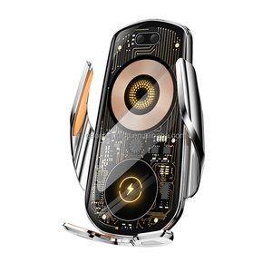 Support de téléphone de voiture à <span class=keywords><strong>induction</strong></span> intelligente de style punk tendance, chargeur de téléphone sans fil rapide 15w, support de téléphone de navigation pour voiture - Product Image 5