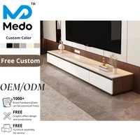 Console TV de luxe moderne pour salon, meuble bas pratique pour téléviseur et rangement quotidien avec application TV