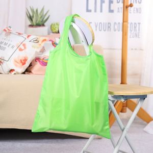 Wholesale Solid Color <b>Foldable</b> Polyester <b>Shopping</b> Tote <b>Bag</b> in Stock Custom Logo - Product Image 4