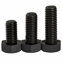 Vis hexagonales externes en nylon noir de haute qualité, fabriquées en Chine, grade A2-70, M4-M10