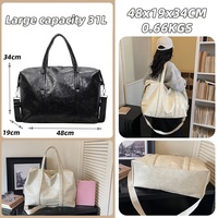 Tas Jinjing Minimalis dengan Gesper Logam Anti Air untuk Barang Pribadi, Tas Selempang Travel untuk Perlengkapan Pesawat