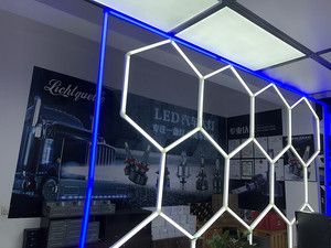 Led cảm ứng Modular Bảng điều chỉnh <span class=keywords><strong>RGB</strong></span> hình lục giác tường ánh sáng cho trang trí nội thất hệ thống - Product Image 2