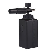 Canon à mousse antirouille entièrement noir Machine de lavage de voiture à vapeur à haute pression Nettoyeur de voiture Lance à mousse de neige à grande bouche