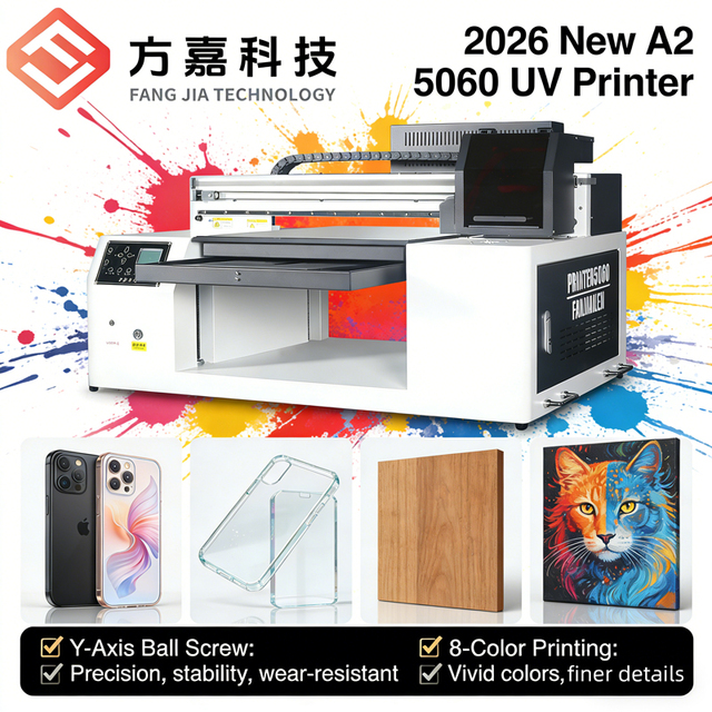 Industrial Grade A2 5060 UV Printer - High Performance for Various Materials Printing