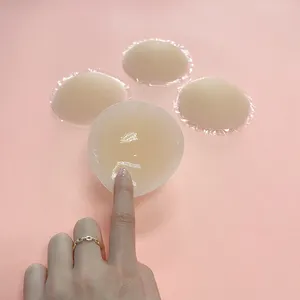 Özel ambalaj silikon meme kapağı mat opak meme Pasties yapıştırıcı görünmez sütyen su geçirmez kullanımlık
