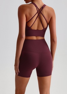<span class=keywords><strong>Pantaloncini</strong></span> da Yoga pantaloni tre pezzi elasticizzati con finitura liscia e spazzolata - Product Image 6