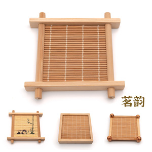 Posavasos de Bambú, Portavasos, Tapete para Aperitivos, Tapete Aislante de Calor, Tapete de Exhibición de Productos, Tapete para Mesa de Boda - Product Image 1