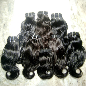 Best Grade 100% Virgin Remy Indian Hair Extensions Body Wave Natural Hair Weaving Shedding-Free Machine Double Weft All Human - Product Image 1